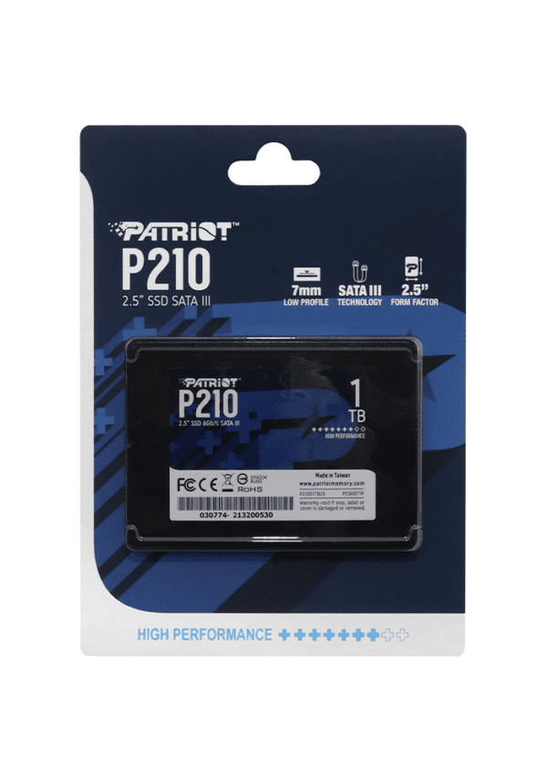 Твердотельный накопитель SSD Patriot P210, 1 TB