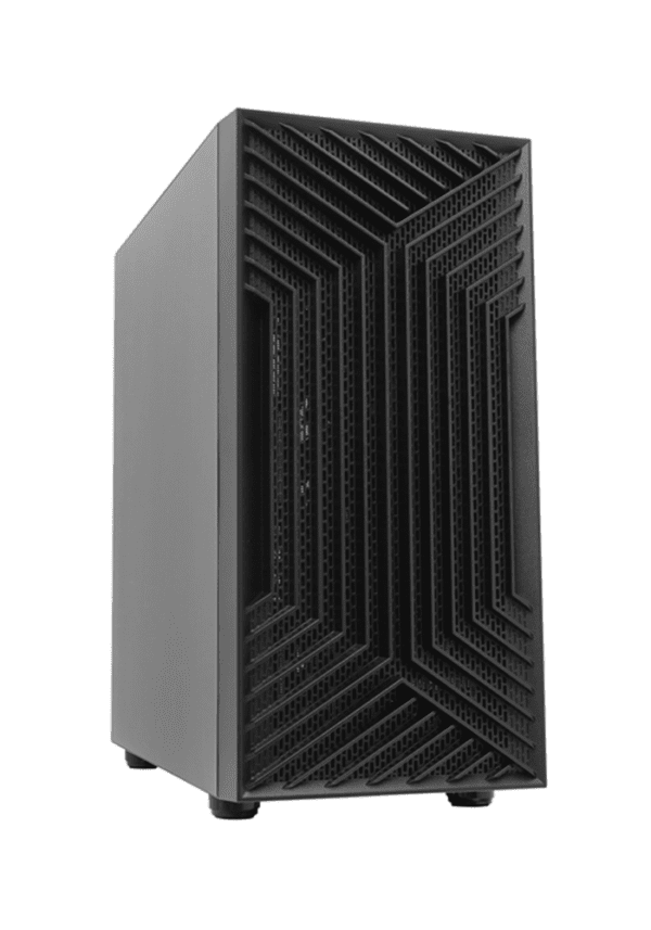 Корпус MATX mini tower APEX M201,4 120 fan, (без БП), черный